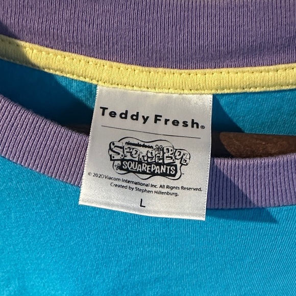 Teddy Fresh x SpongeBob Men's T-Shirt - Picture 2 of 5